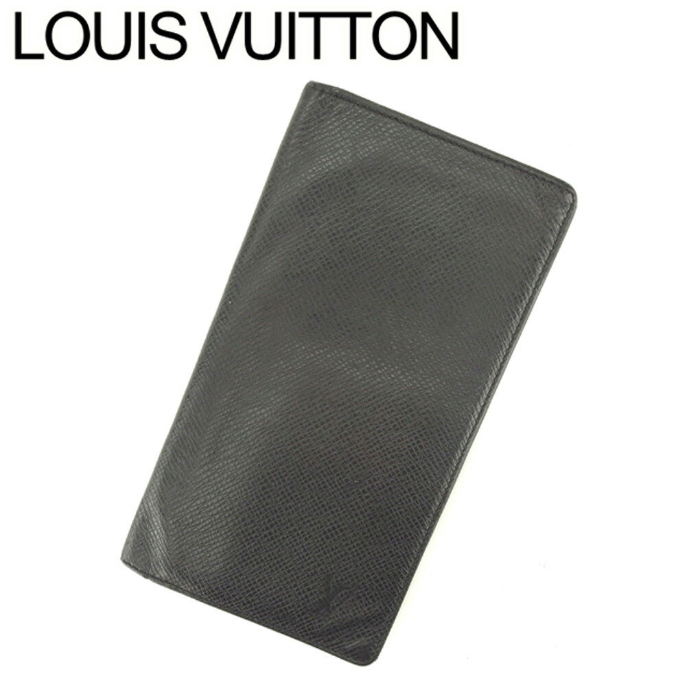 LOUIS VUITTON Bill Compartment M30392 black Porte Valeurs Cartes Credit