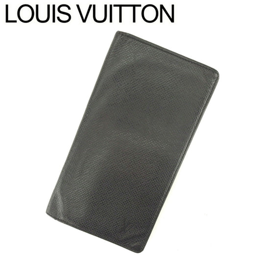 LOUIS VUITTON Bill Compartment M30392 black Porte Valeurs Cartes Credit
