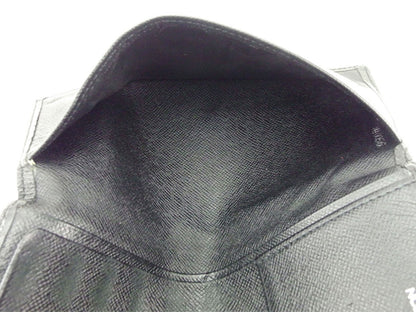 LOUIS VUITTON Bill Compartment M30392 black Porte Valeurs Cartes Credit