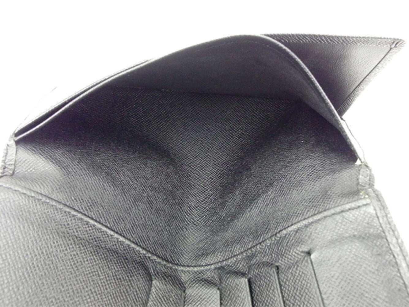 LOUIS VUITTON Bill Compartment M30392 black Porte Valeurs Cartes Credit