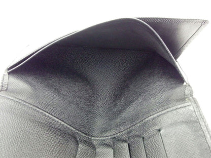 LOUIS VUITTON Bill Compartment M30392 black Porte Valeurs Cartes Credit