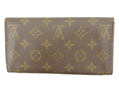 LOUIS VUITTON Long Wallet Purse M61724 Brown Pochette Porto MonÃ©credi