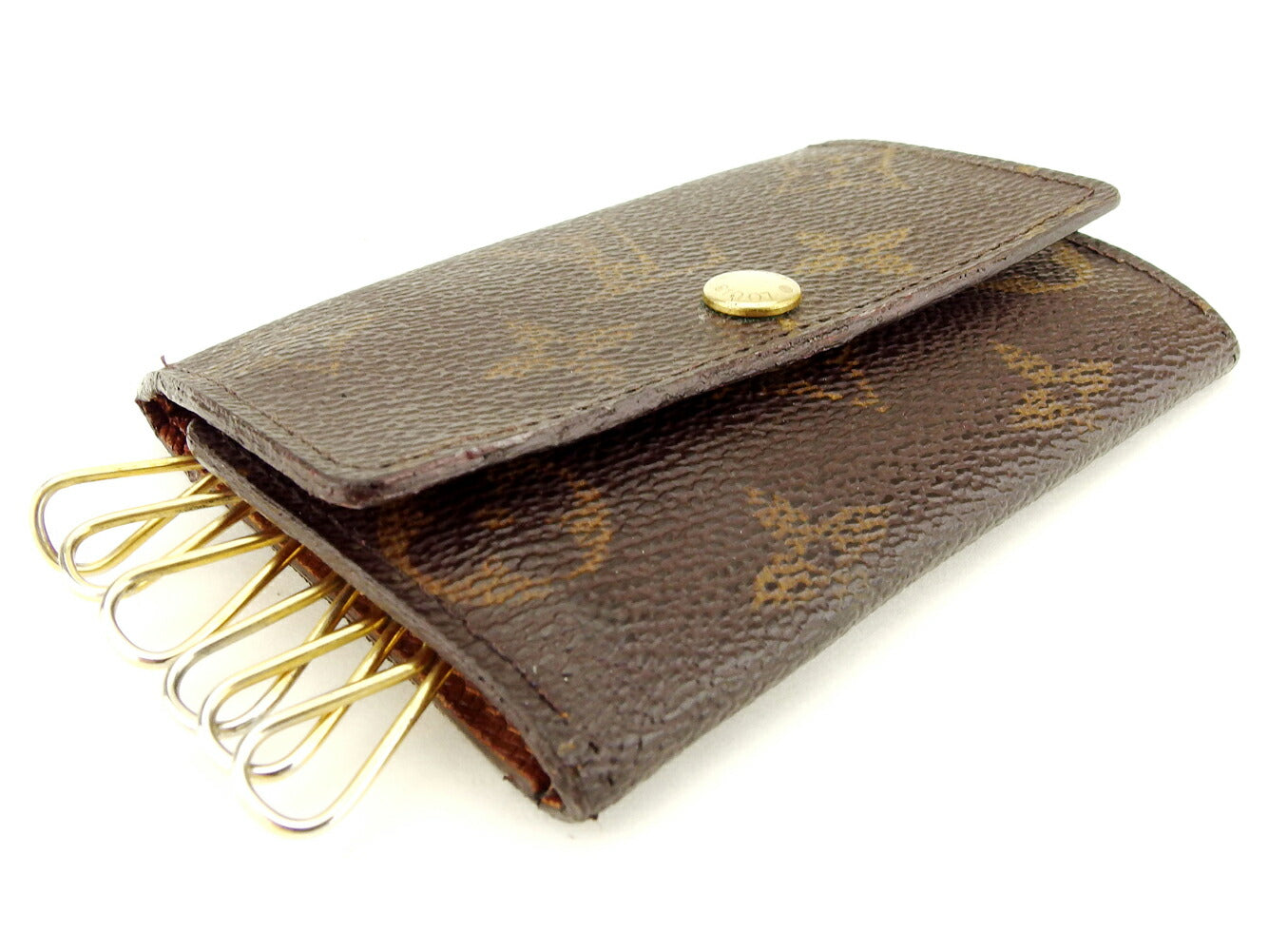 LOUIS VUITTON Key case Key holder M62630 Brown Multicles6