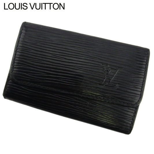 LOUIS VUITTON Key case Key holder M63812 black Multicles6 Martier engraving