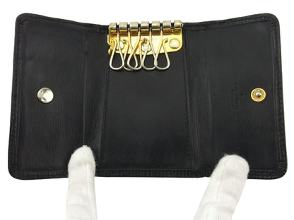 LOUIS VUITTON Key case Key holder M63812 black Multicles6 Martier engraving