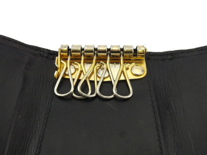 LOUIS VUITTON Key case Key holder M63812 black Multicles6 Martier engraving