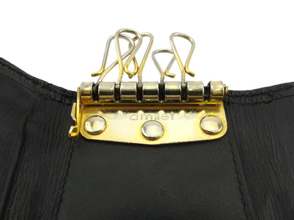 LOUIS VUITTON Key case Key holder M63812 black Multicles6 Martier engraving