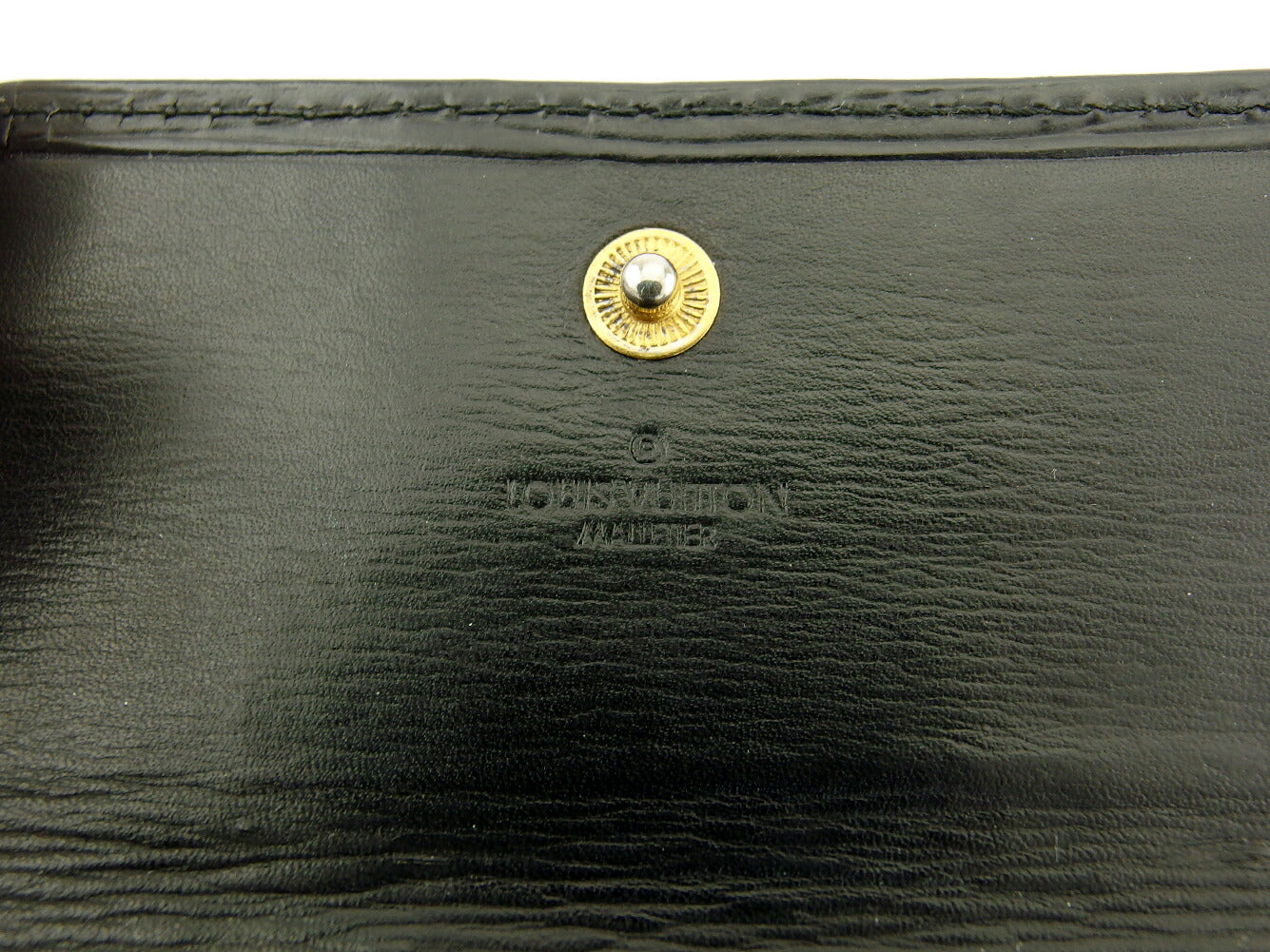 LOUIS VUITTON Key case Key holder M63812 black Multicles6 Martier engraving