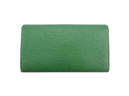 LOUIS VUITTON Long Wallet Purse M63384 Borneo Green Porte Tresor International