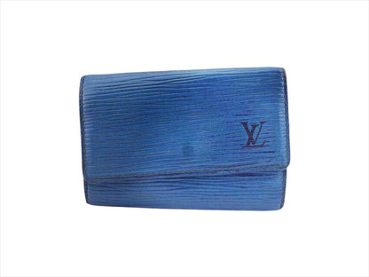 LOUIS VUITTON Key case Key holder M63815 Toledo Blue Multicles6