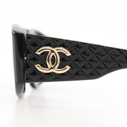 CHANEL sunglasses 01450 94305 plastic black Matrasse COCO Mark