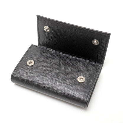 PRADA Key case Key holder  M25U leather black DEPOS