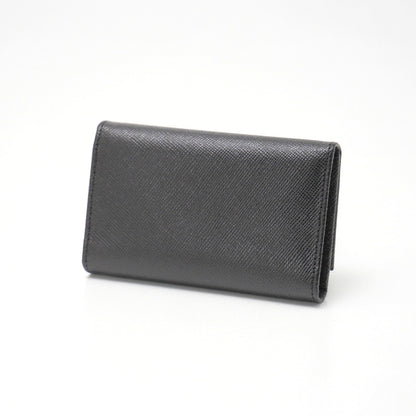 PRADA Key case Key holder  M25U leather black DEPOS
