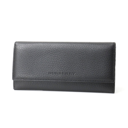 BURBERRY Long Wallet Purse Cowhide Black Part: Nova Check Pattern SI4701 09