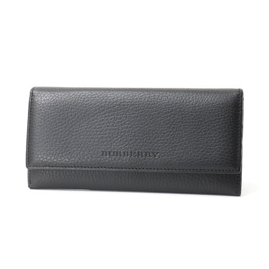 BURBERRY Long Wallet Purse Cowhide Black Part: Nova Check Pattern SI4701 09