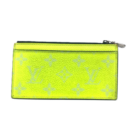 LOUIS VUITTON Coin case M30950 Taiga Leather, Monogram Canvas yellow Taigalama Coin card holder