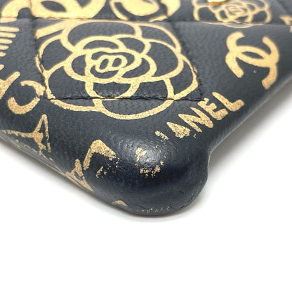 CHANEL iPhone case Calfskin gold Camellia CCCOCO Mark Matrasse