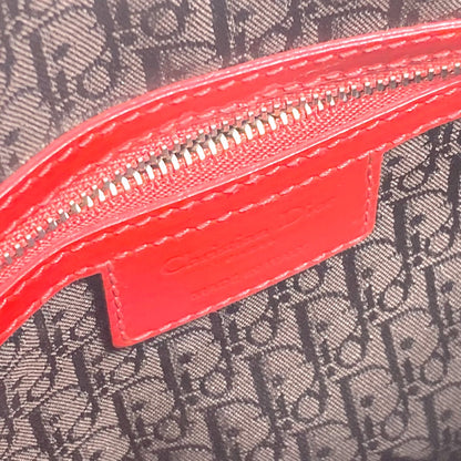 Dior Handbag enamel Red type Canage Lady Dior LADY DIOR Women Used Authentic
