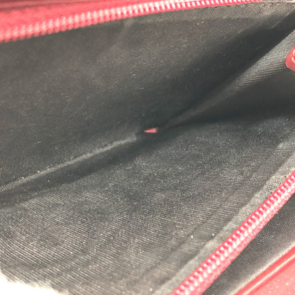GUCCI Long Wallet Purse 410102 GG Supreme Canvas Red x brown GG Supreme