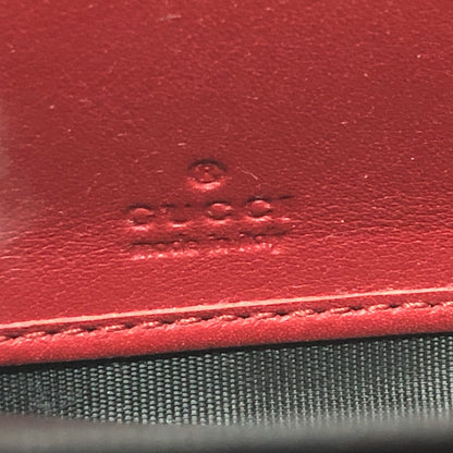 GUCCI Long Wallet Purse 410102 GG Supreme Canvas Red x brown GG Supreme