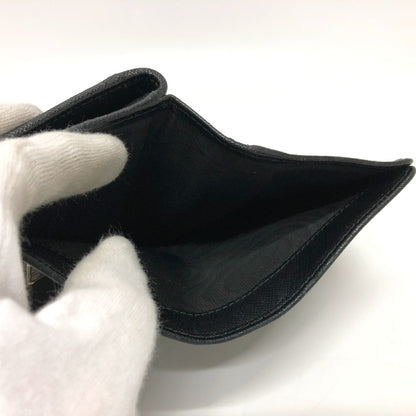 PRADA Folded wallet 1ML225 Nylon leather black triangle plate