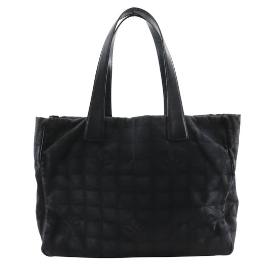 CHANEL Tote Bag A15991 Nylon canvas black New travel line Tote MM
