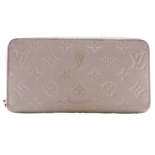 LOUIS VUITTON Long Wallet Purse M69034 Monogram Ann Platt gray Zippy wallet