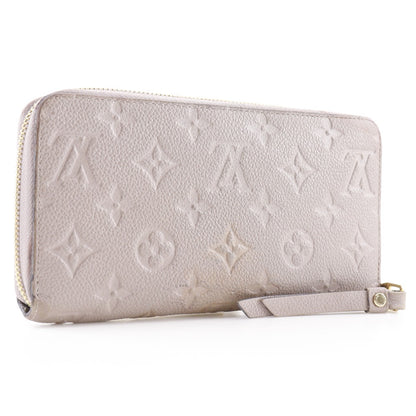 LOUIS VUITTON Long Wallet Purse M69034 Monogram Ann Platt gray Zippy wallet