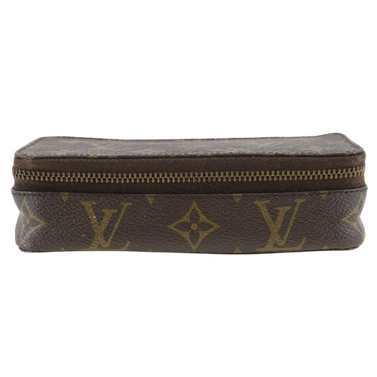 LOUIS VUITTON Pouch M47352 Monogram canvas Brown Jewelry case posh monte carlo