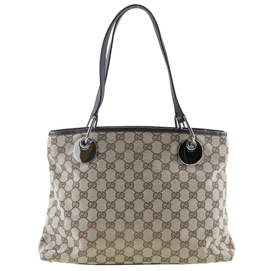 GUCCI Tote Bag 120837 GG canvas Brown