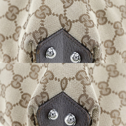 GUCCI Tote Bag 120837 GG canvas Brown Women Used Authentic