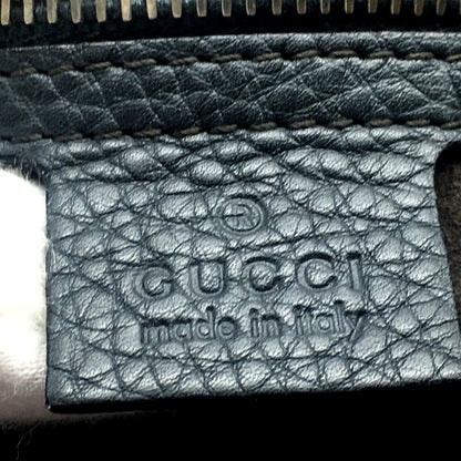 GUCCI Shoulder Bag 233329 leather Dark gray type No Gusset All Leather Leather Business A4 document storage