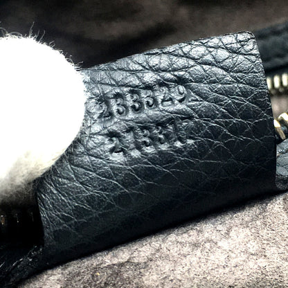GUCCI Shoulder Bag 233329 leather Dark gray type No Gusset All Leather Leather Business A4 document storage