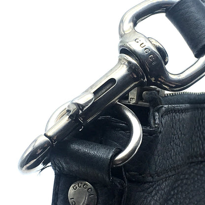 GUCCI Shoulder Bag 233329 leather Dark gray type No Gusset All Leather Leather Business A4 document storage