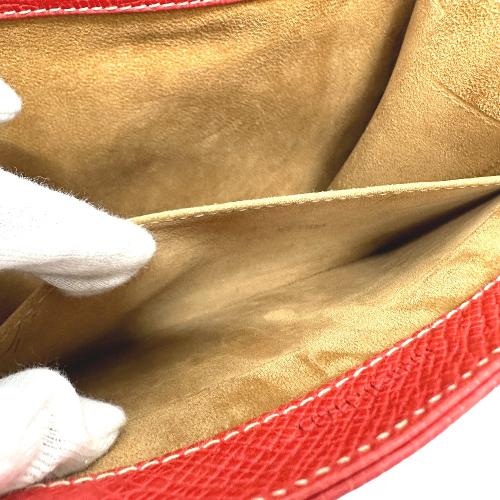 LOEWE Handbag leather Red Barcelona Women Used Authentic