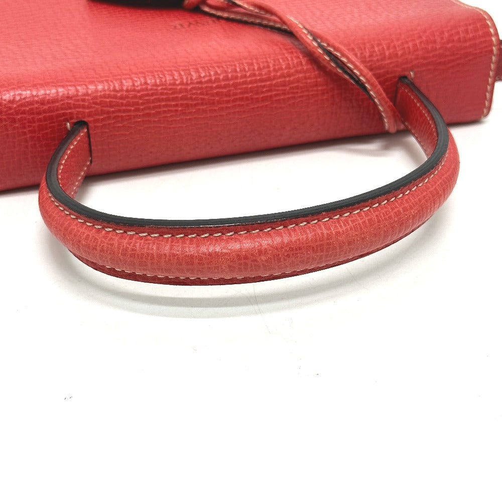 LOEWE Handbag leather Red Barcelona Women Used Authentic