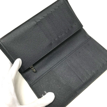 LOUIS VUITTON Long Wallet Purse M60615 Epi Leather Navy Epi Portefeuille Brazza mens Used Authentic