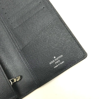 LOUIS VUITTON Long Wallet Purse M60615 Epi Leather Navy Epi Portefeuille Brazza mens Used Authentic