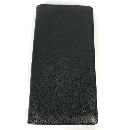 LOUIS VUITTON Long Wallet Purse M58192 Taurillon Clemence Leather black Long wallet Portefeuille Braza