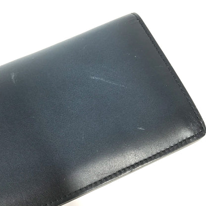 LOUIS VUITTON Long Wallet Purse M41899 leather Navy Cuir Ombre Portefeuille Blaza