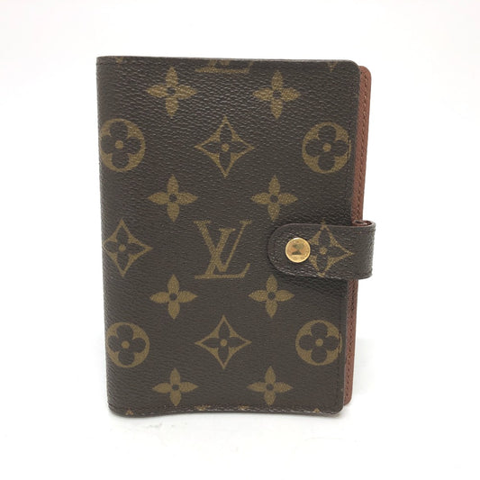 LOUIS VUITTON Notebook cover R20005 Monogram canvas Brown Monogram Agenda PM
