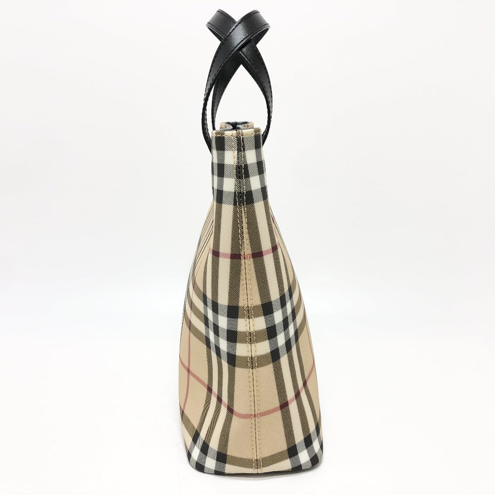BURBERRY Handbag PVC / Leather beige check
