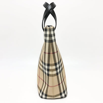 BURBERRY Handbag PVC / Leather beige check
