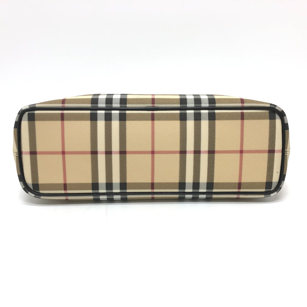 BURBERRY Handbag PVC / Leather beige check