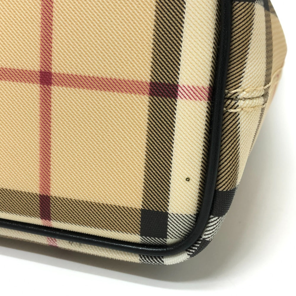 BURBERRY Handbag PVC / Leather beige check