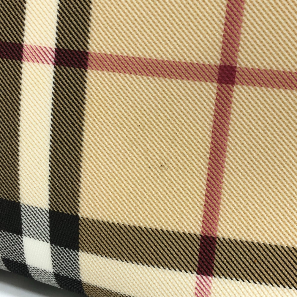 BURBERRY Handbag PVC / Leather beige check