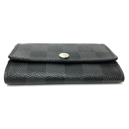 LOUIS VUITTON Key case Key holder  N62662 Damier Grafitto Canvas black Damier Grafitte Multicles6