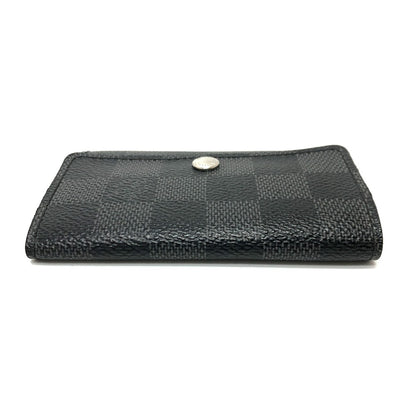 LOUIS VUITTON Key case Key holder  N62662 Damier Grafitto Canvas black Damier Grafitte Multicles6