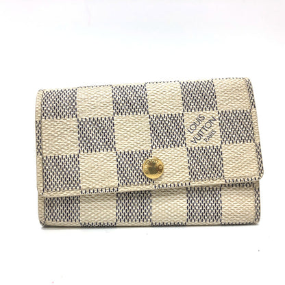 LOUIS VUITTON Key case Key holder  N61745 Damier Azur Canvas white Damier Azur Multicles6
