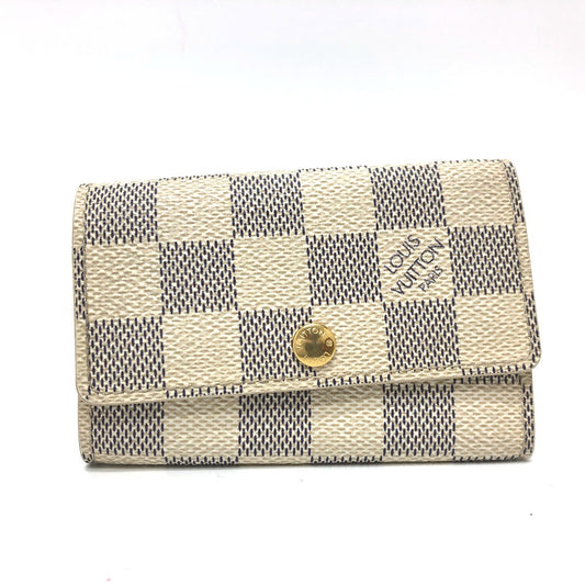 LOUIS VUITTON Key case Key holder  N61745 Damier Azur Canvas white Damier Azur Multicles6